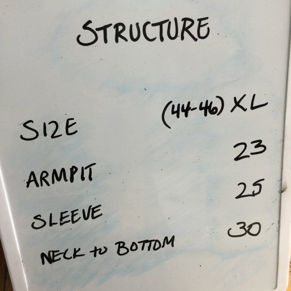 Structure premium‎ Woven 100% Cotton Button Up Striped Long Sleeve Career/Casual - Picture 7 of 7